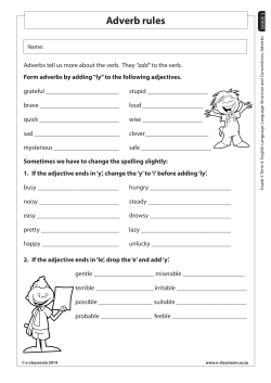Adverb rules - E