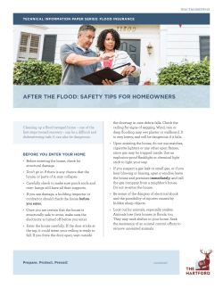 after the flood: safety tips for homeowners
