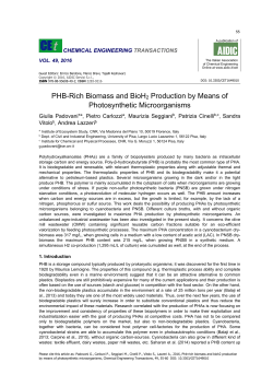 PHB-Rich Biomass and BioH2 Production by Means of