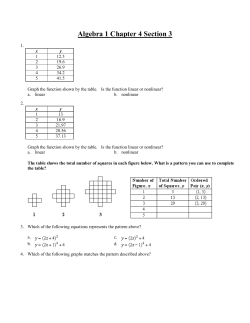 Algebra 1 Chapter 4 Section 3