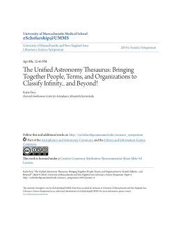 The Unified Astronomy Thesaurus: Bringing Together People, Terms