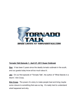 Episode 1 &ndash; April 27, 2011 Super Outbreak