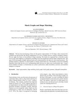 Shock Graphs and Shape Matching