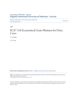 EC67-216 Economical Grain Mixtures for Dairy Cows