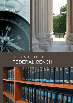 The Path to the Federal Bench - American Constitution Society