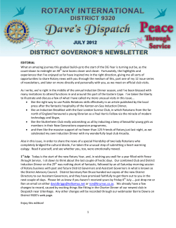 1 EDITORIAL What an amazing journey this gradual build