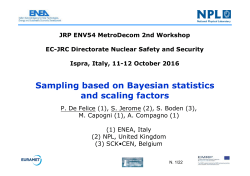 Sampling based on Bayesian statistics and scaling factors