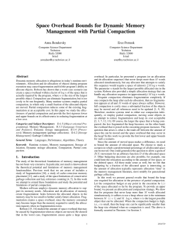 Space Overhead Bounds for Dynamic Memory