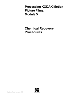 Chemical Recovery Procedures