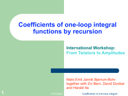 Coefficients of one-loop integral functions by recursion