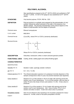 JECFA Specifications Template
