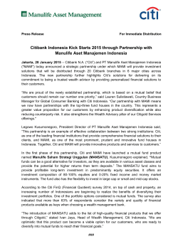 Citibank Indonesia Kick Starts 2015 through Partnership with