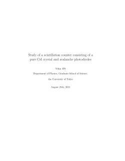 Study of a scintillation counter consisting of a pure CsI crystal and
