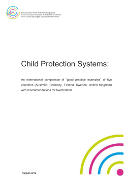 Child Protection Systems - Schweizerischer Fonds f&uuml;r
