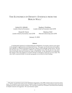 the economics of density: evidence from the berlin wall