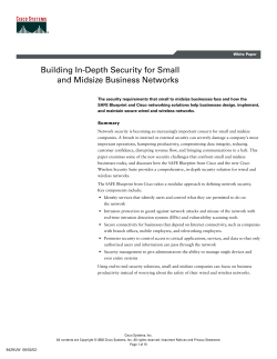 In-Depth Security for Small and Midsize Business