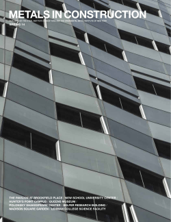 metals in construction - Steel Institute of New York