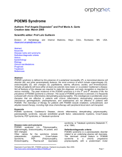 POEMS Syndrome