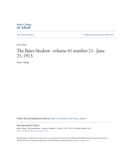 The Bates Student - volume 41 number 21