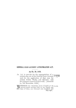 An Act to provide for the appropriation of a certain sum out of the