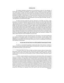 INTRODUCTION The leading international instruments of the Inter