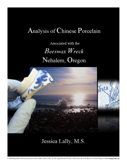 table of contents - About the Beeswax Wreck Project