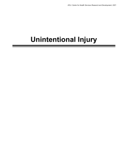 Unintentional Injury