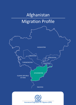 Afghanistan Migration Profile - IOM Publications