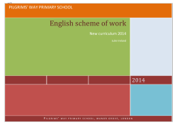 English scheme of work - Pilgrims` Way Primary School