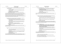 FCEE-Cat&oacute;lica Performance Evaluation Final Exam Questions
