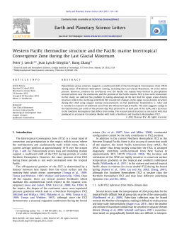 Western Pacific thermocline structure and the Pacific marine