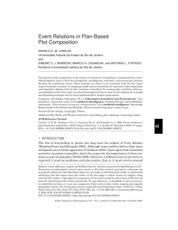 Event relations in plan-based plot composition - DI PUC-Rio