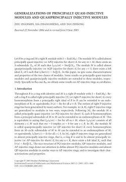 generalizations of principally quasi-injective modules and