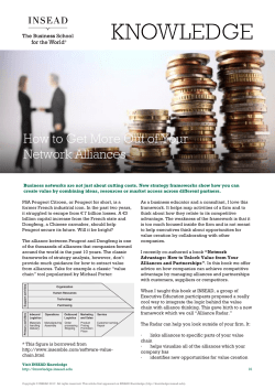 How to Get More Out of Your Network Alliances