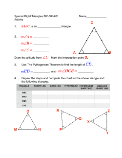 30 60 right triangle activity