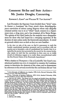 Comment: Sit-Ins and State Action