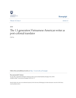 The 1.5 generation Vietnamese-American writer