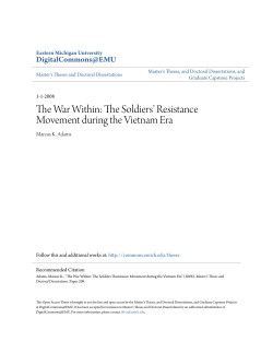 The War Within: The Soldiers&acirc;&bull;Ž Resistance Movement during the