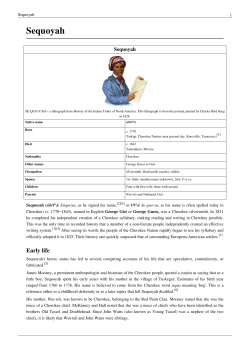 Sequoyah - Cherokee Registry