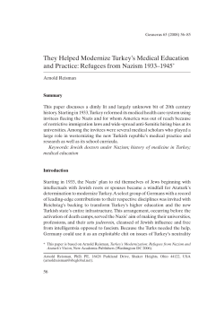 They Helped Modernize Turkey`s Medical Education and