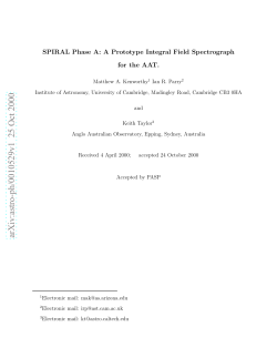 SPIRAL Phase A: A Prototype Integral Field Spectrograph for the AAT