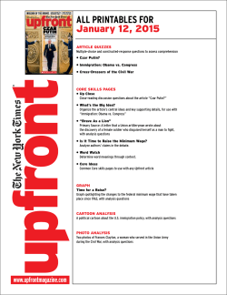 ALL PRINTABLES FOR January 12, 2015