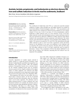 Hydrogen, acetate, and lactate as electron donors for microbial