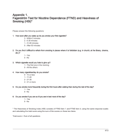 Appendix 1. Fagerstr&ouml;m Test for Nicotine Dependence (FTND)