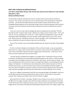 Bell`s Hell: A Review by Michael Horton