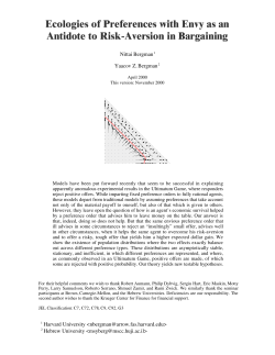 Ecologies of Envy - Paper - David Levine`s Economic and Game