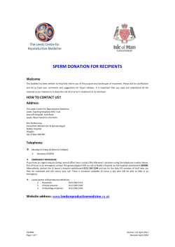 sperm donation for recipients