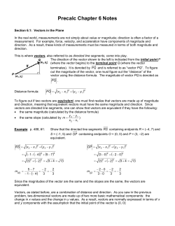 Precalc Chapter 6 Notes