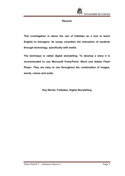 Universidad de Cuenca Omar Davila T. &ndash; Johanna Llanos C. Page 1