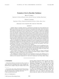 Formation of Jets by Baroclinic Turbulence